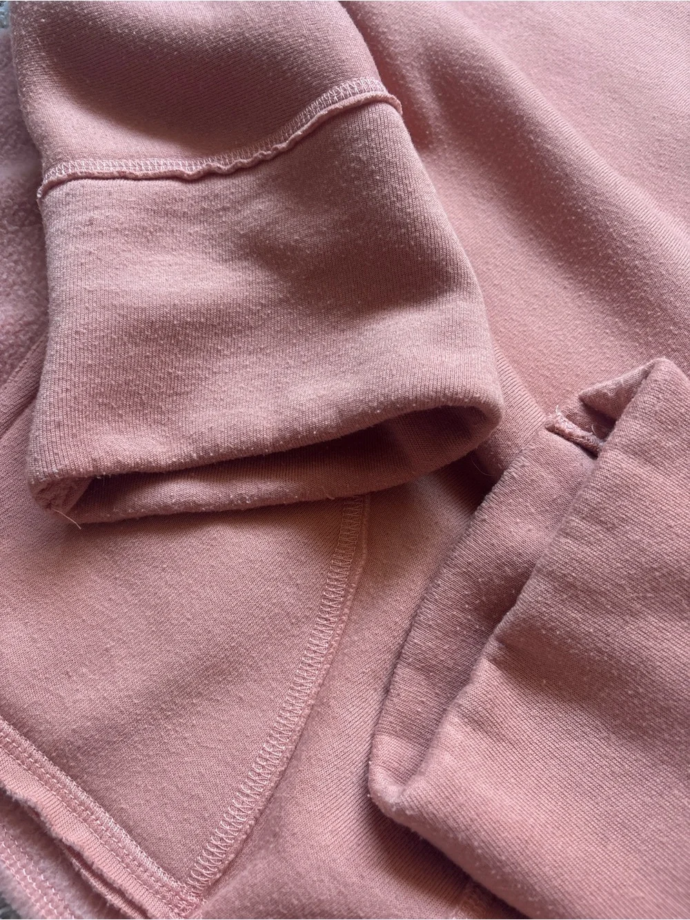 Free People Beach Oversized Comfy Sweatshirt Sz M Orange/Peach/Tan